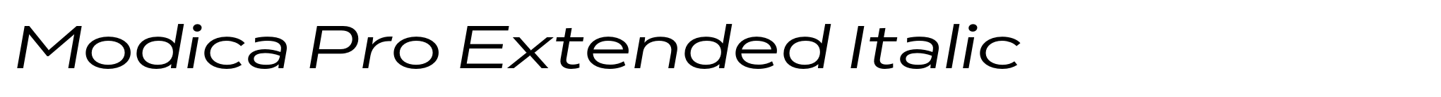 Modica Pro Extended Italic image